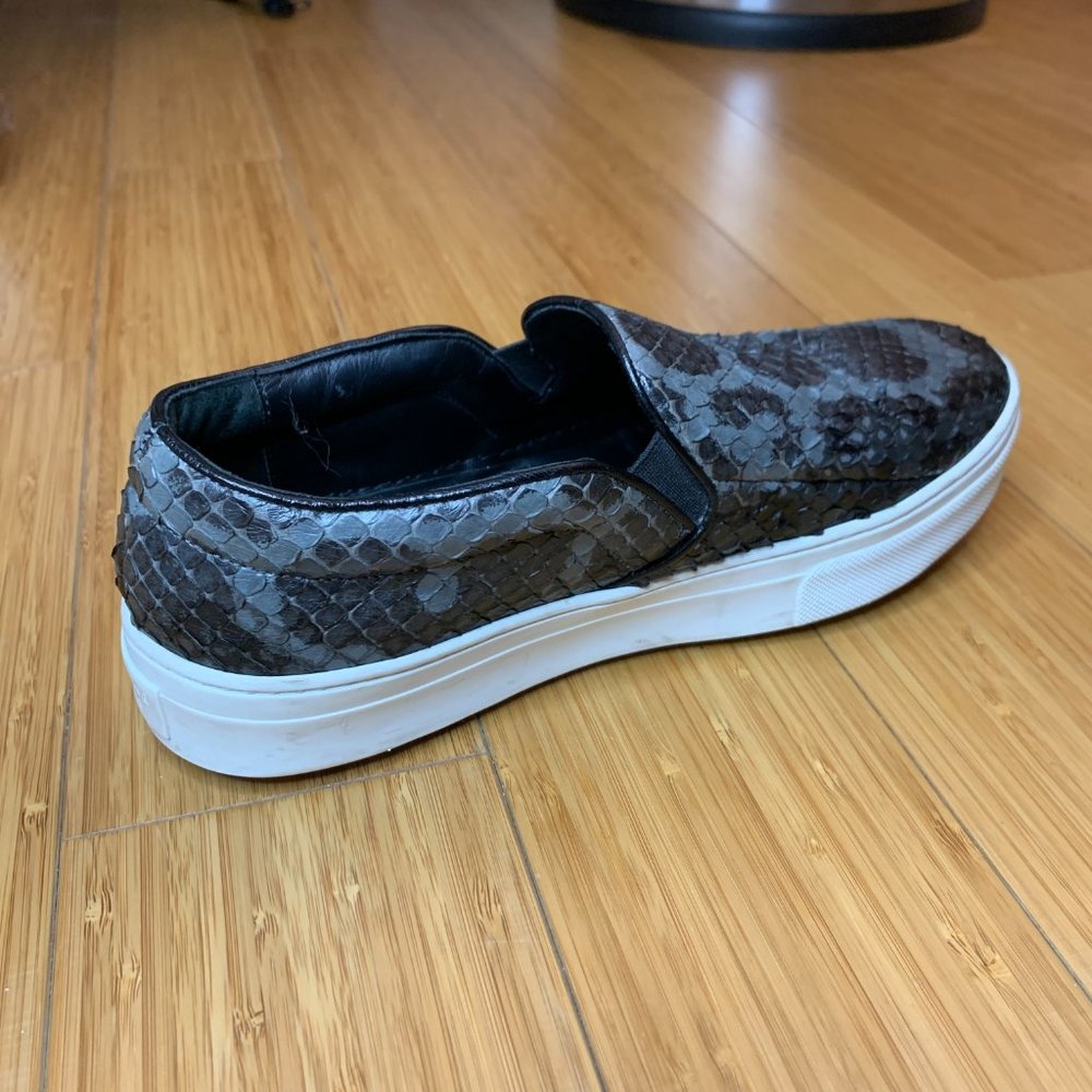 Celine Grey & Black python Slip-On Sneakers - Picture 5 of 11